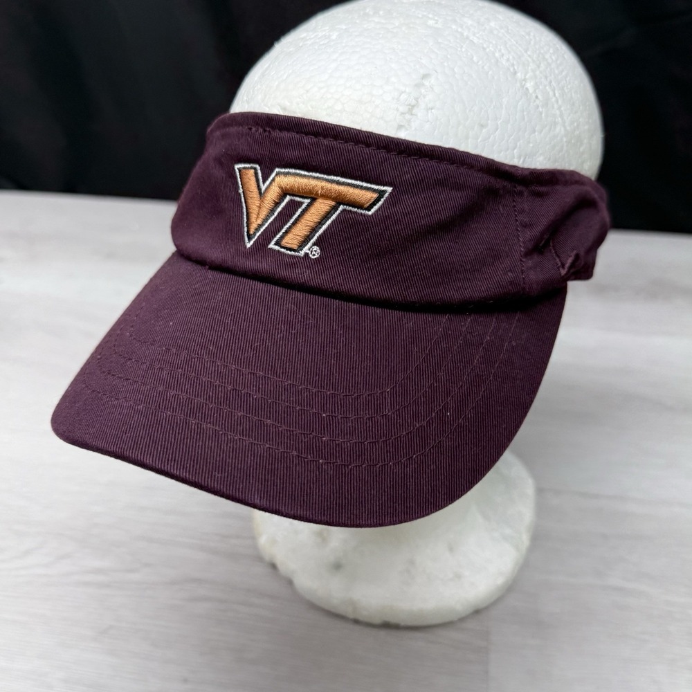 Virginia Tech Hokies Zephyr Hat Cap Visor Adjustable Maroon College Football